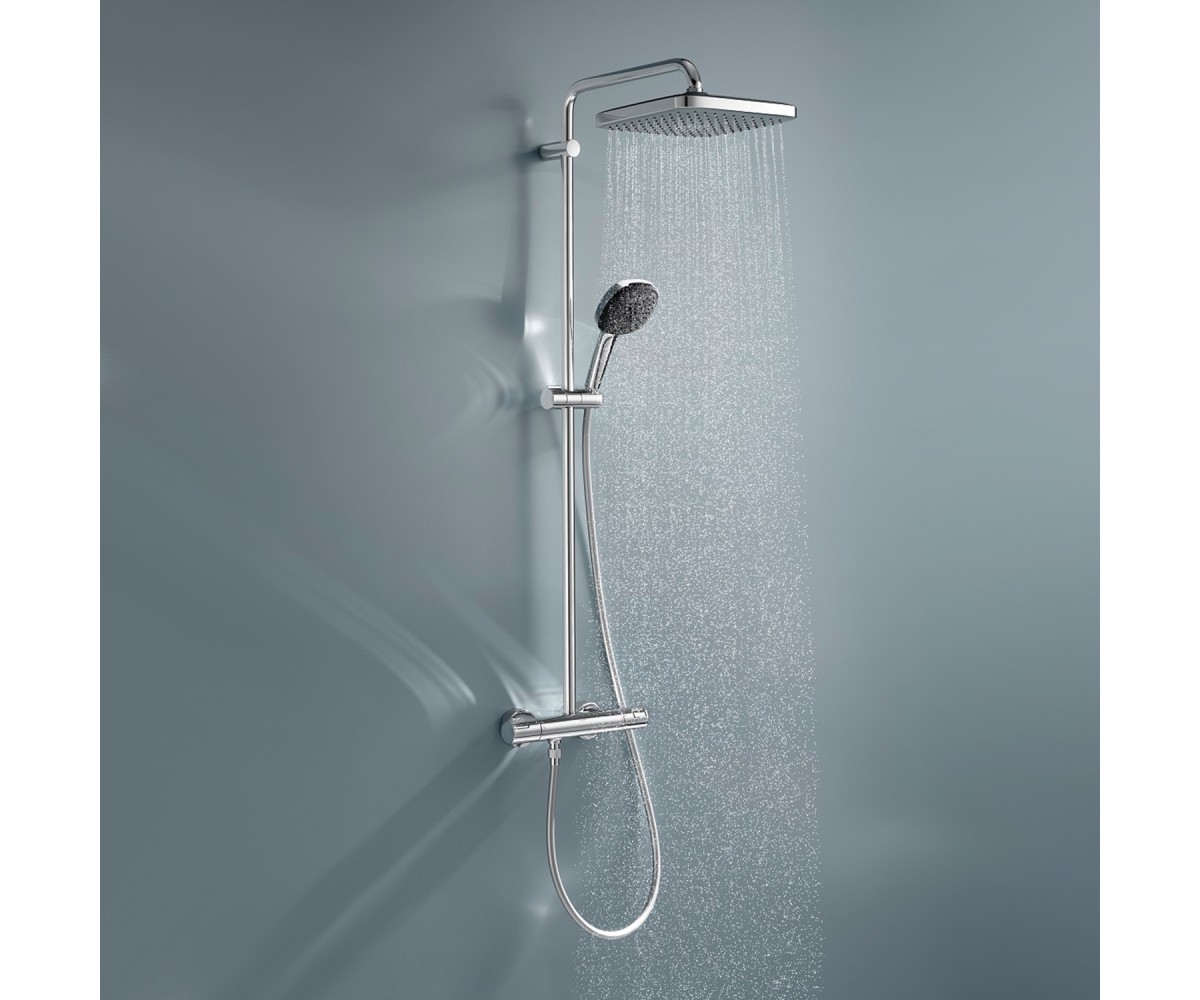 Набір змішувачів 2 в 1 для ванної кімнати Grohe QuickFix Vitalio Comfort Cube зі змішувачем для раковини Dice (UA203101TM)  UA20