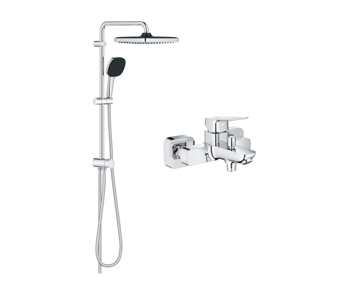 Комплект раковини для ванної кімнати Grohe QuickFix Flex Vitalio Комфорт Куб 2-в-1 (UA203170101) GROHE  UA203170101 UA203170101