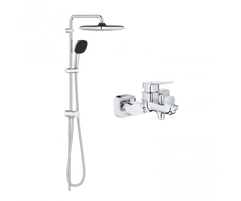 Комплект раковини для ванної кімнати Grohe QuickFix Flex Vitalio Комфорт Куб 2-в-1 (UA203170101) GROHE  UA203170101 UA203170101