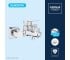 Набір змішувачів 2 в 1 для ванної кімнати Grohe QuickFix Flex Vitalio Comfort Cube зі змішувачем для раковини Dice (UA203170101)