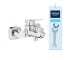 Набір змішувачів 2 в 1 для ванної кімнати Grohe QuickFix Flex Vitalio Comfort Cube зі змішувачем для раковини Dice (UA203170101)