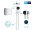 Набір змішувачів 2 в 1 для ванної кімнати Grohe QuickFix Flex Vitalio Comfort Cube зі змішувачем для раковини Dice (UA203170101)