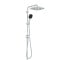 Набір змішувачів 2 в 1 для ванної кімнати Grohe QuickFix Flex Vitalio Comfort Cube зі змішувачем для раковини Dice (UA203170101)