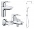 Набір змішувачів 3 в 1 GROHE BAU LOOP NEW UA26129005 UA26129005