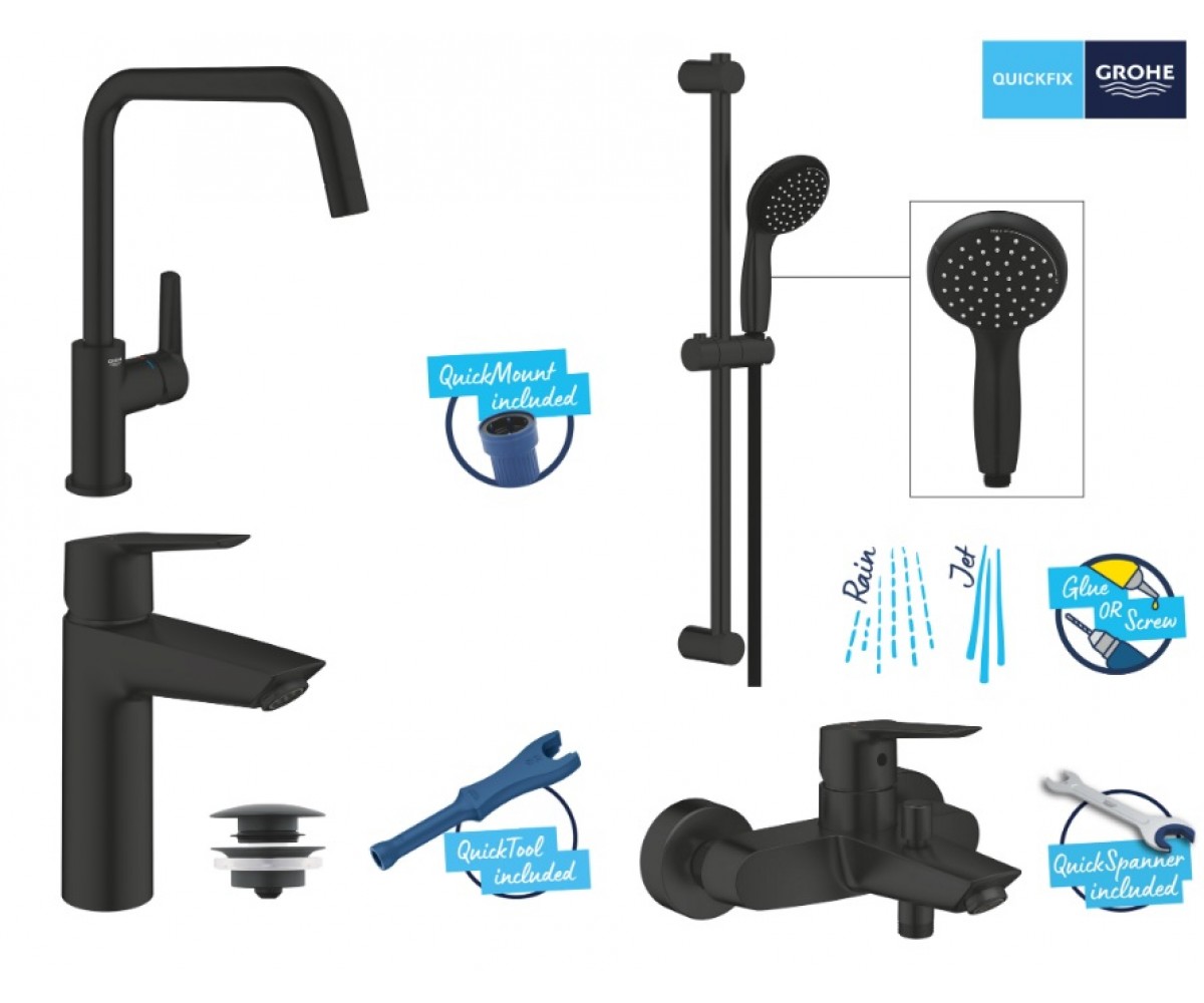Набор смесителей для ванны и кухни  START QUICKFIX UA303301MK:Фото 7