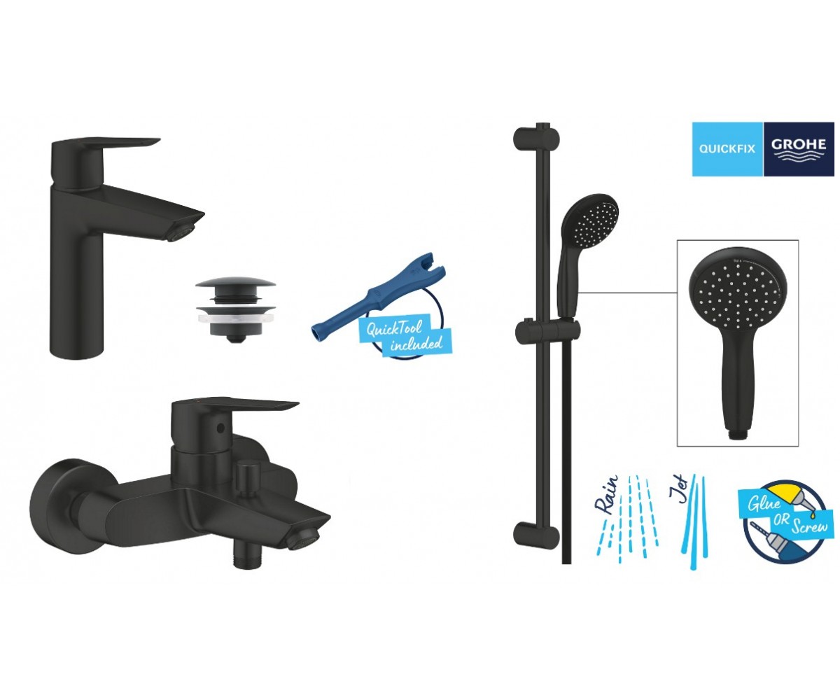 Комплект смесителей в ванную  START QUICKFIX UA303301MQ:Фото 2