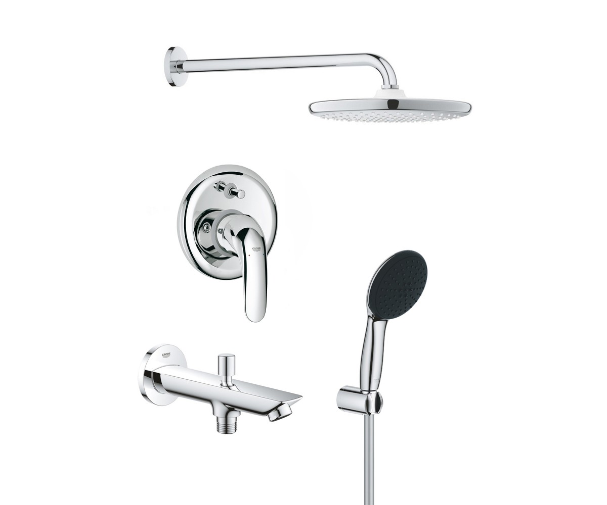 Душова система Grohe Vitalio Start 250 з ванною і душем Євроеко UA32747R3 GROHE VITALIO START UA32747R3 UA32747R3