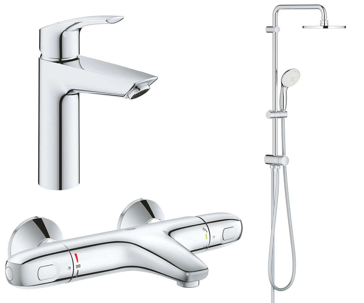 Набір змішувачів 3 в 1 GROHE EUROSMART NEW UA34102TS0 UA34102TS0