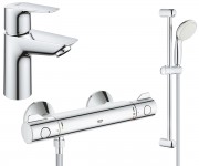 Набір змішувачів 2 в 1 GROHE BAU EDGE NEW UA34105TS0