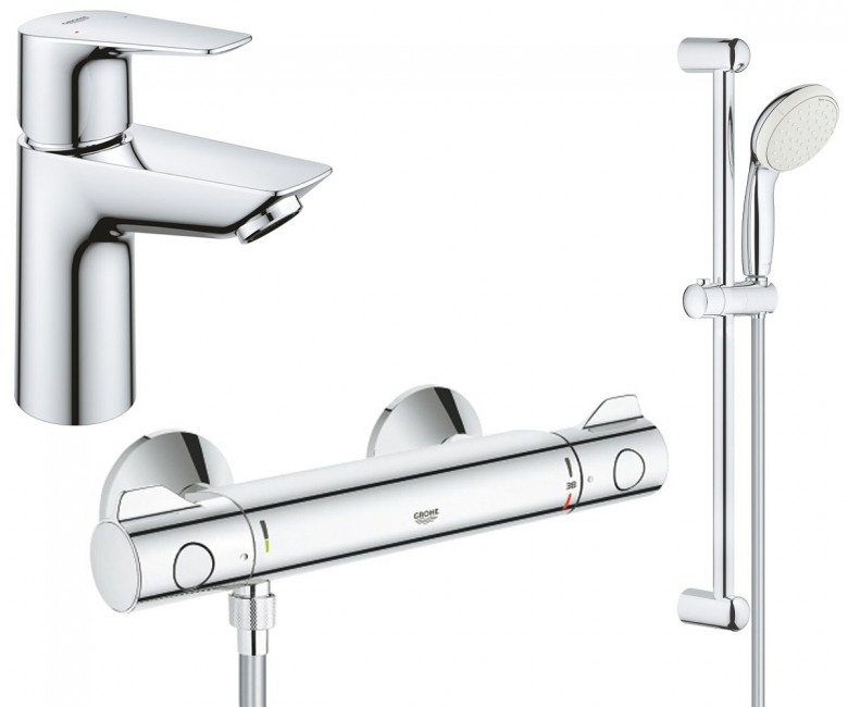 Набір змішувачів 2 в 1 GROHE BAU EDGE NEW UA34105TS0 UA34105TS0
