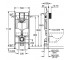 Инсталляция для унитаза 3 в 1  RAPID SL UA3884000G:Чертеж 