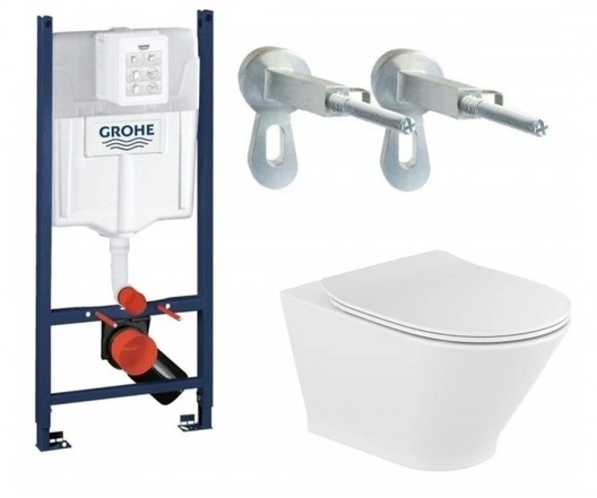 Унітаз з інсталяцією GROHE RAPID SL UA388400WG+A34H0N8000 UA388400WG+A34H0N8000