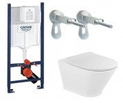 Унитаз с инсталляцией GROHE RAPID SL UA388400WG+A34H0N8000