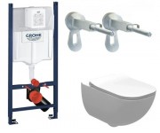 Унитаз с инсталляцией GROHE RAPID SL UA388400WG+A34H139000