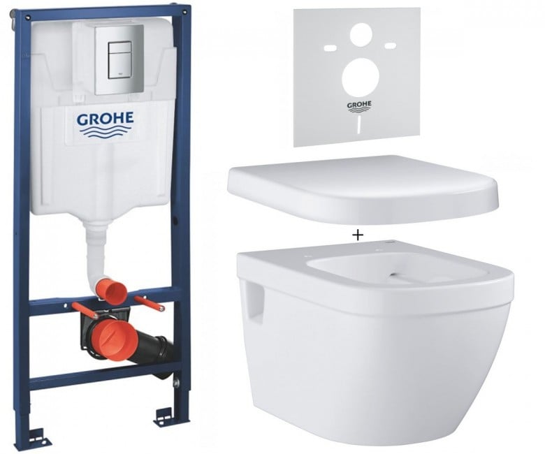 Унітаз з інсталяцією 4-в-1 GROHE EURO CERAMIC UA39538CB0 UA39538CB0