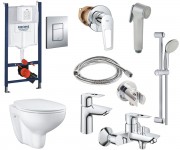 Набір для ванної кімнати 12 в 1 GROHE BAU CERAMIC UA39586MB0