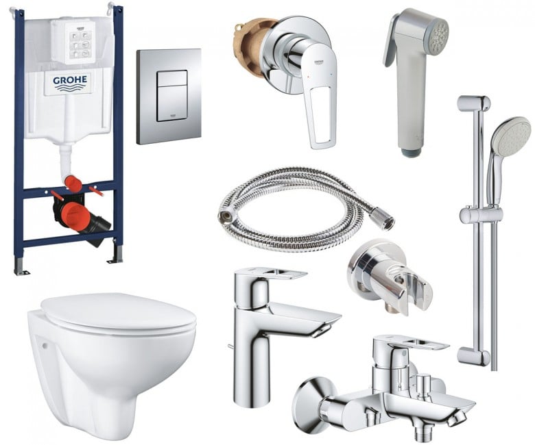 Набір для ванної кімнати 12 в 1 GROHE BAU CERAMIC UA39587MB1 UA39587MB1