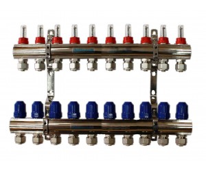 Колектор в зборі 1x3/4 10 виходів  GROSS 1F34F10