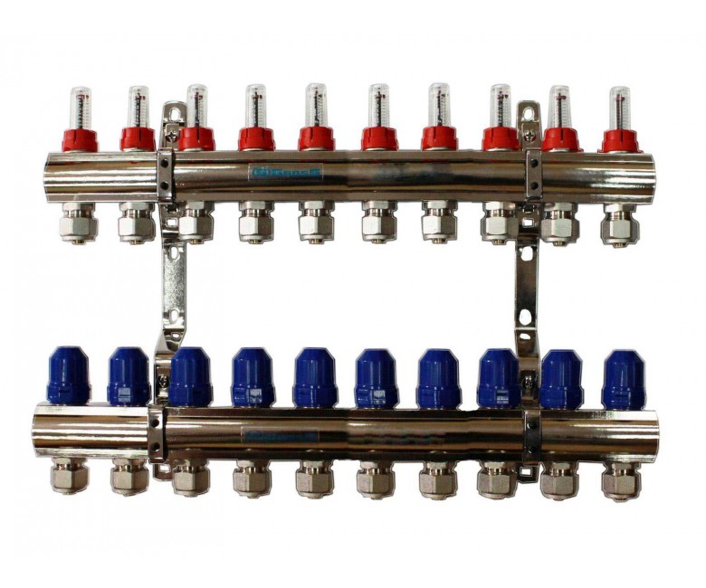 Колектор в зборі 1x3/4 10 виходів GROSS  1F34F10 1F34F10