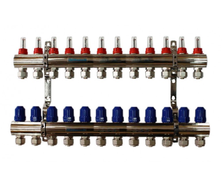 Колектор в зборі 1x3/4 12 виходів GROSS  1F34F12 1F34F12