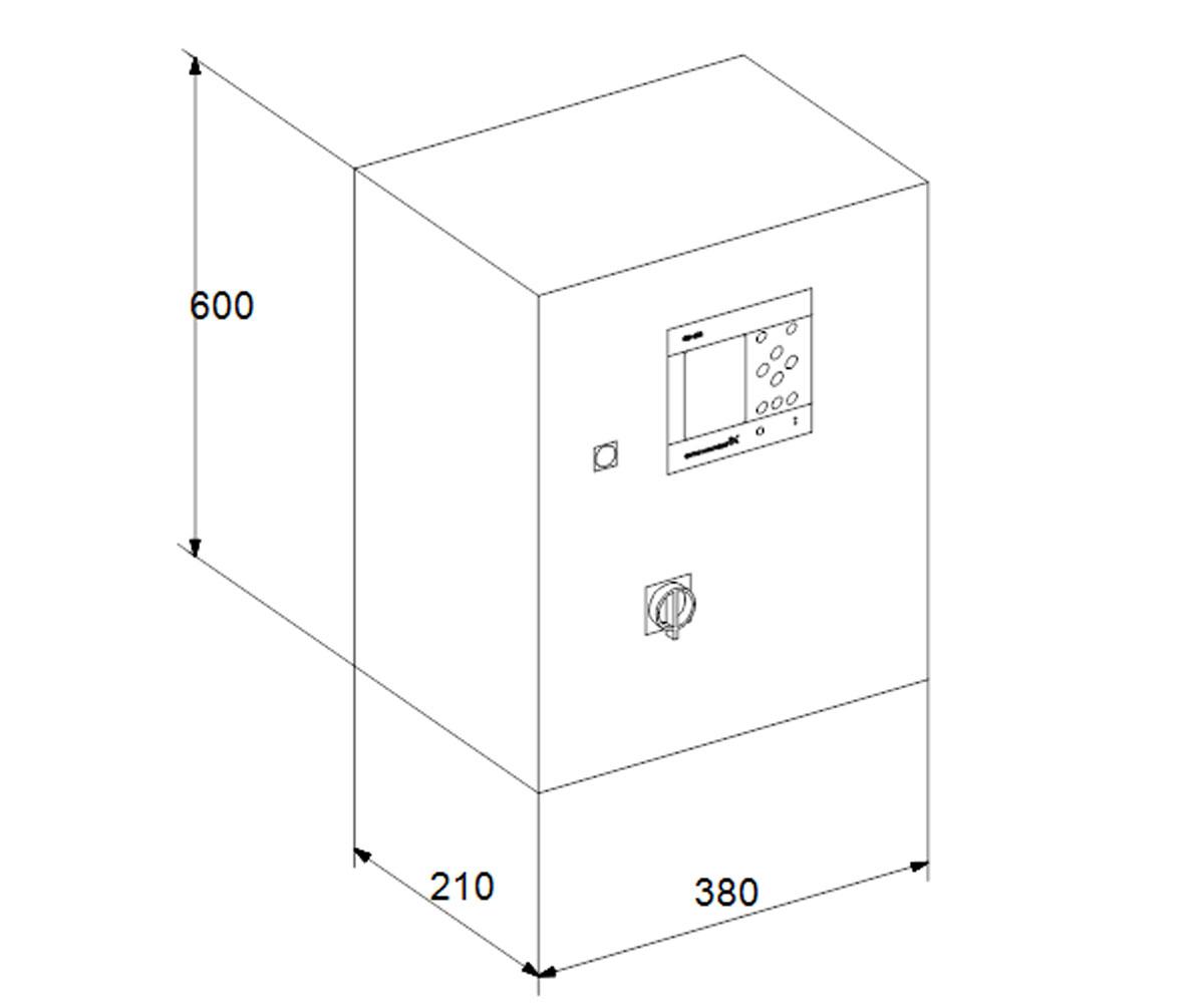 Шкаф управления control mpc-e 1x1.1 e  96014512:Чертеж 