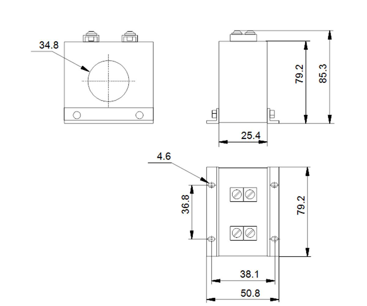 Трансформатор ct 500/5  96095276:Чертеж 