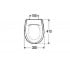 Сиденье для унитаза  BASIC 1919901950:Чертеж 