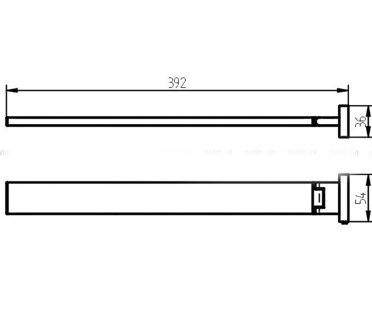 Полотенцедержатель  EDGE 1143809:Чертеж 
