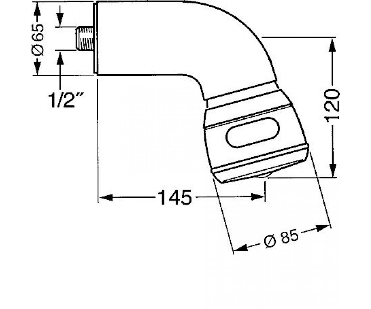 Верхний душ  TRI JET-S 04350100:Чертеж 