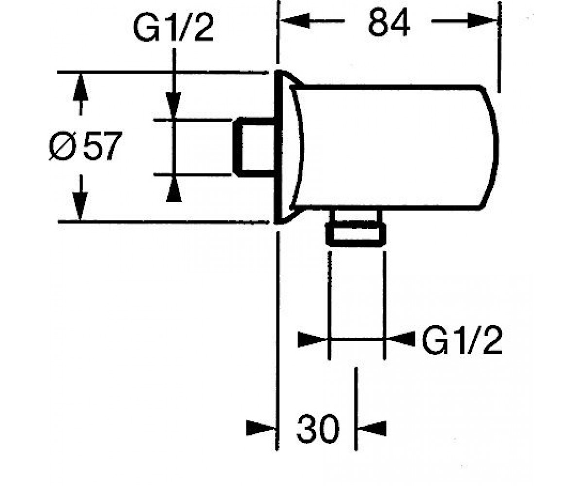 Переходник  JET 04460100:Чертеж 