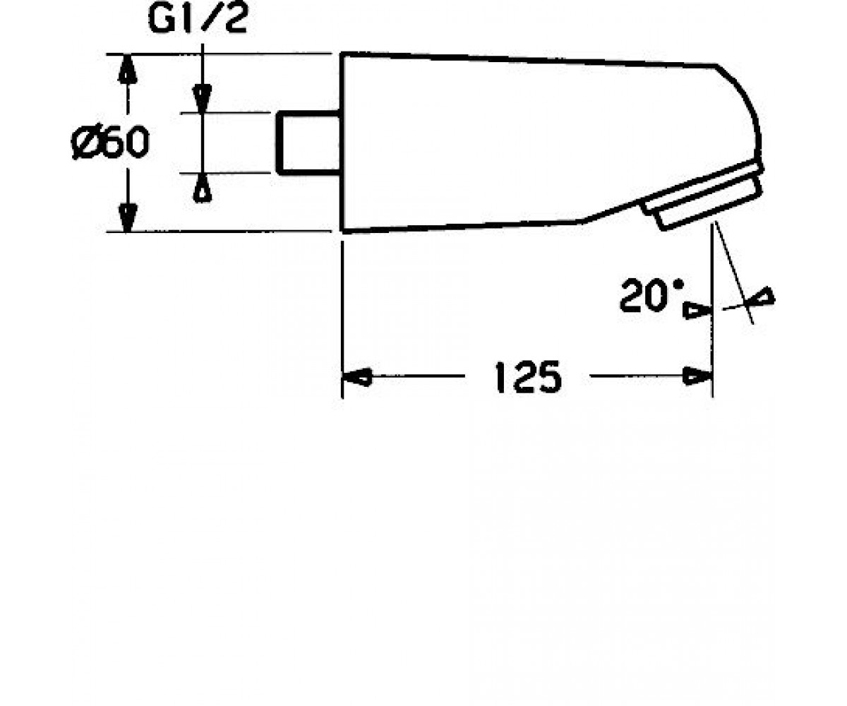 Верхний душ  JET 04860100:Чертеж 