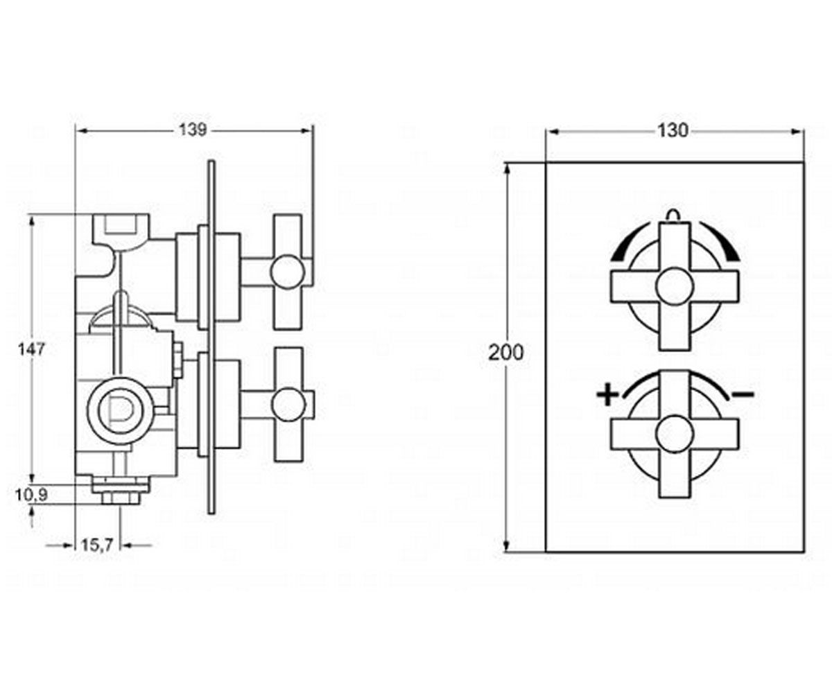 Смеситель  THERM 08070102:Чертеж 