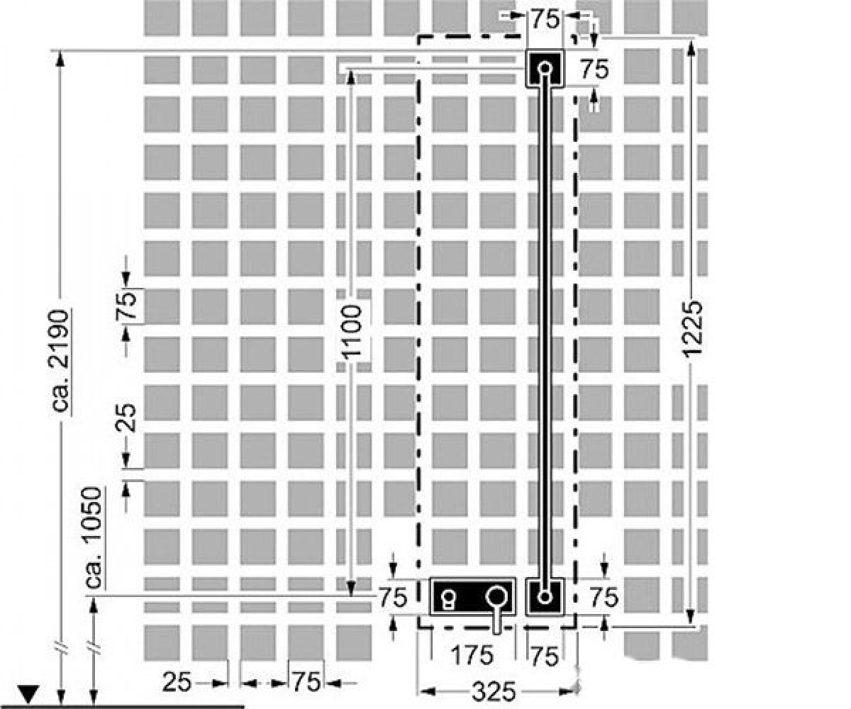 Душевая система  DESIGNO 44870010:Чертеж 