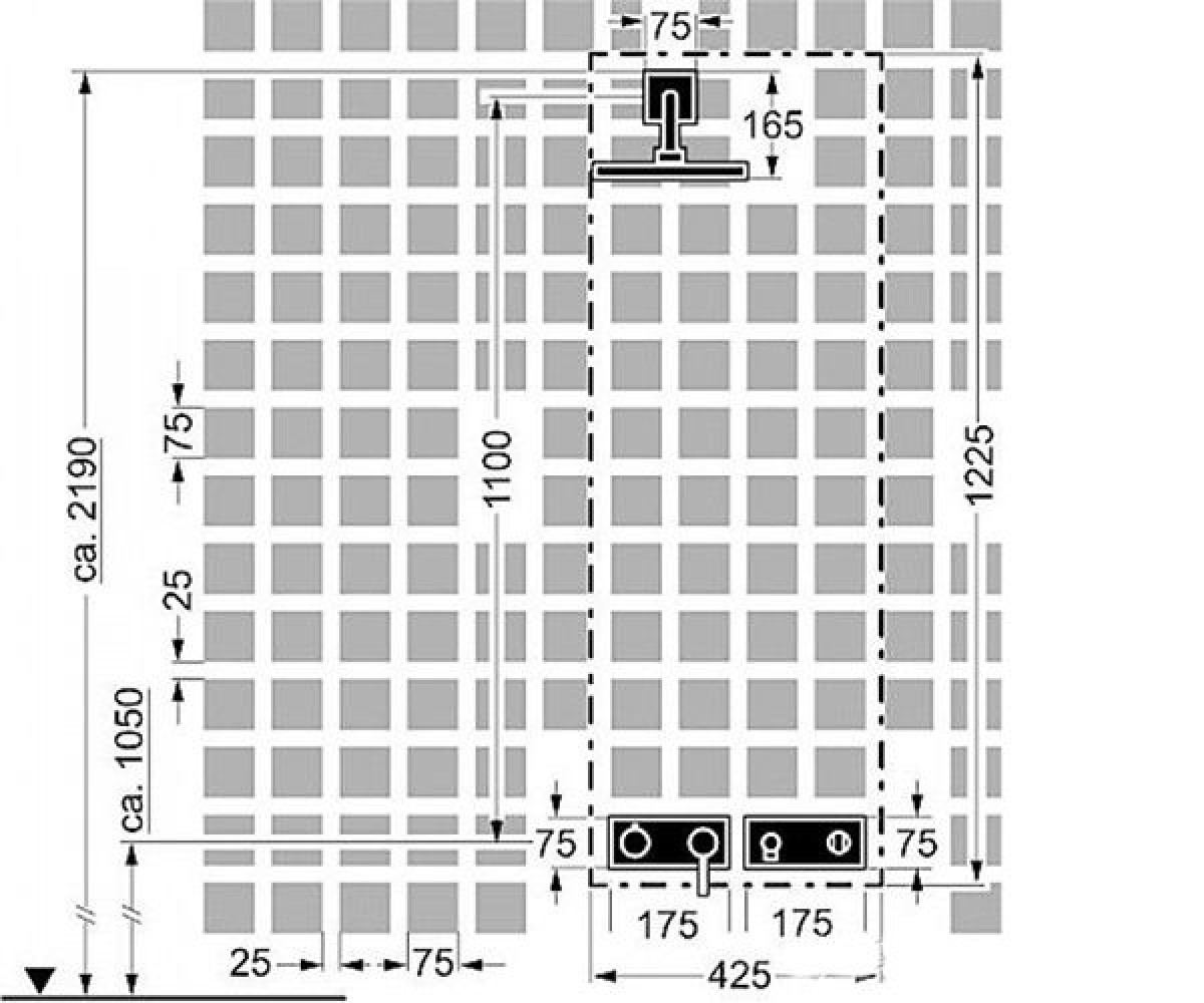 Душевая система  MATRIX 44870040:Чертеж 