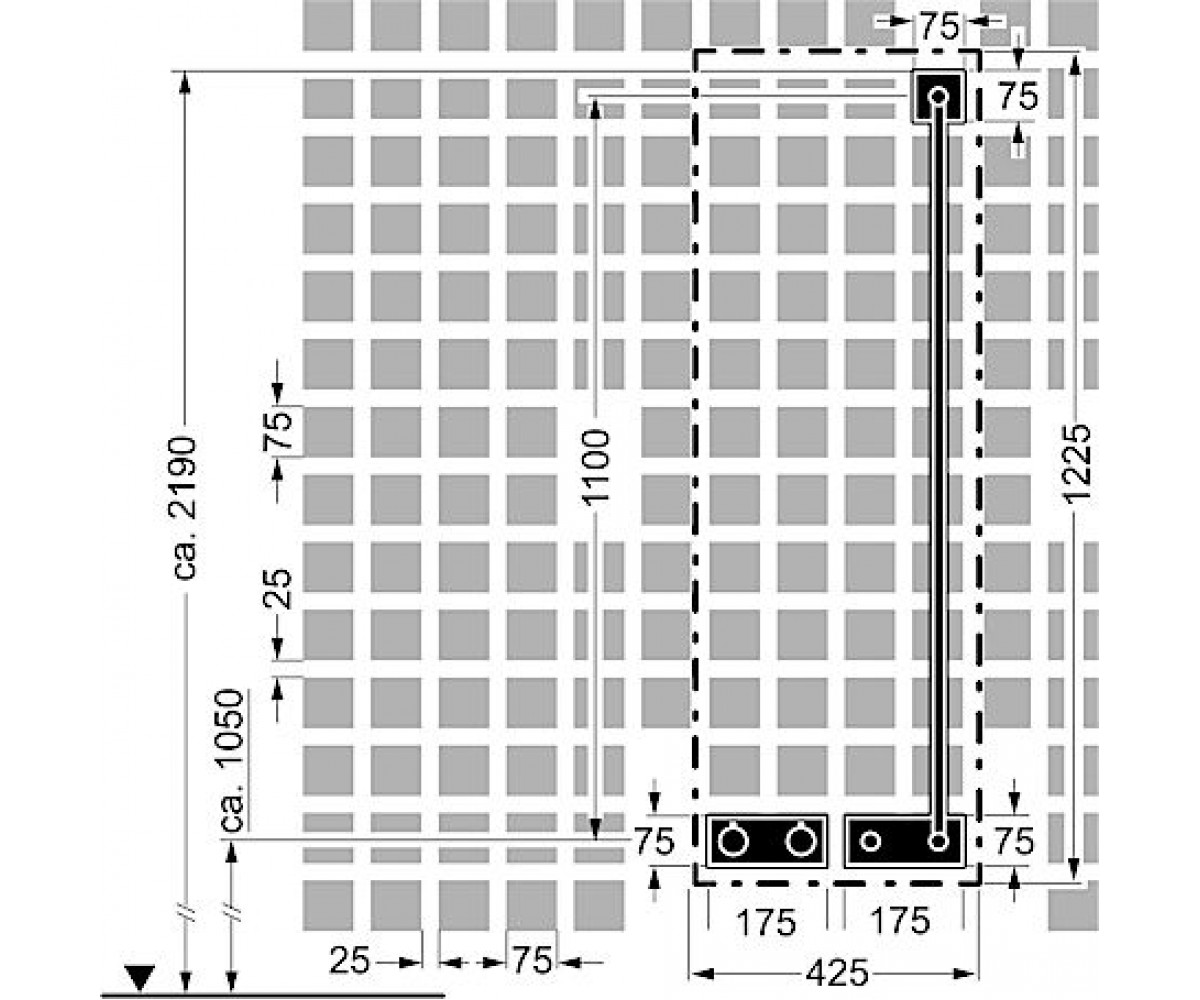 Душевая система  MATRIX 44870050:Чертеж 