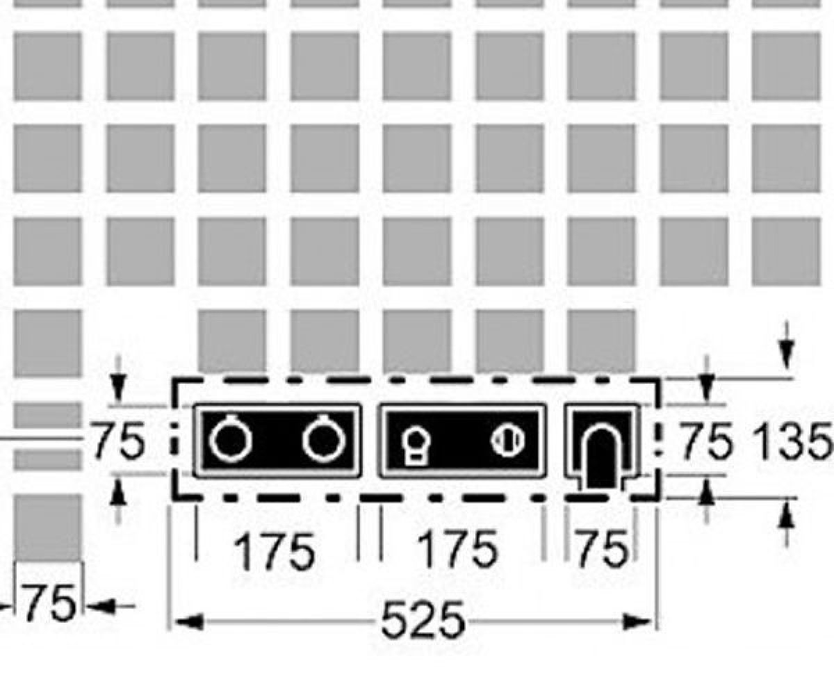 Смеситель с гарнитурой  MATRIX 44873120:Чертеж 