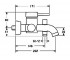 Смеситель для ванны  DESIGNO 51852101:Чертеж 
