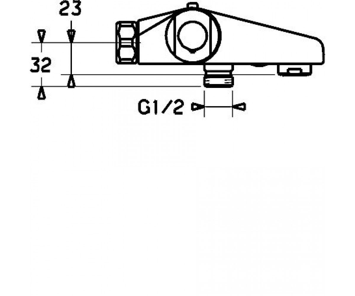 Смеситель для ванны  MICRA 58162001:Чертеж 