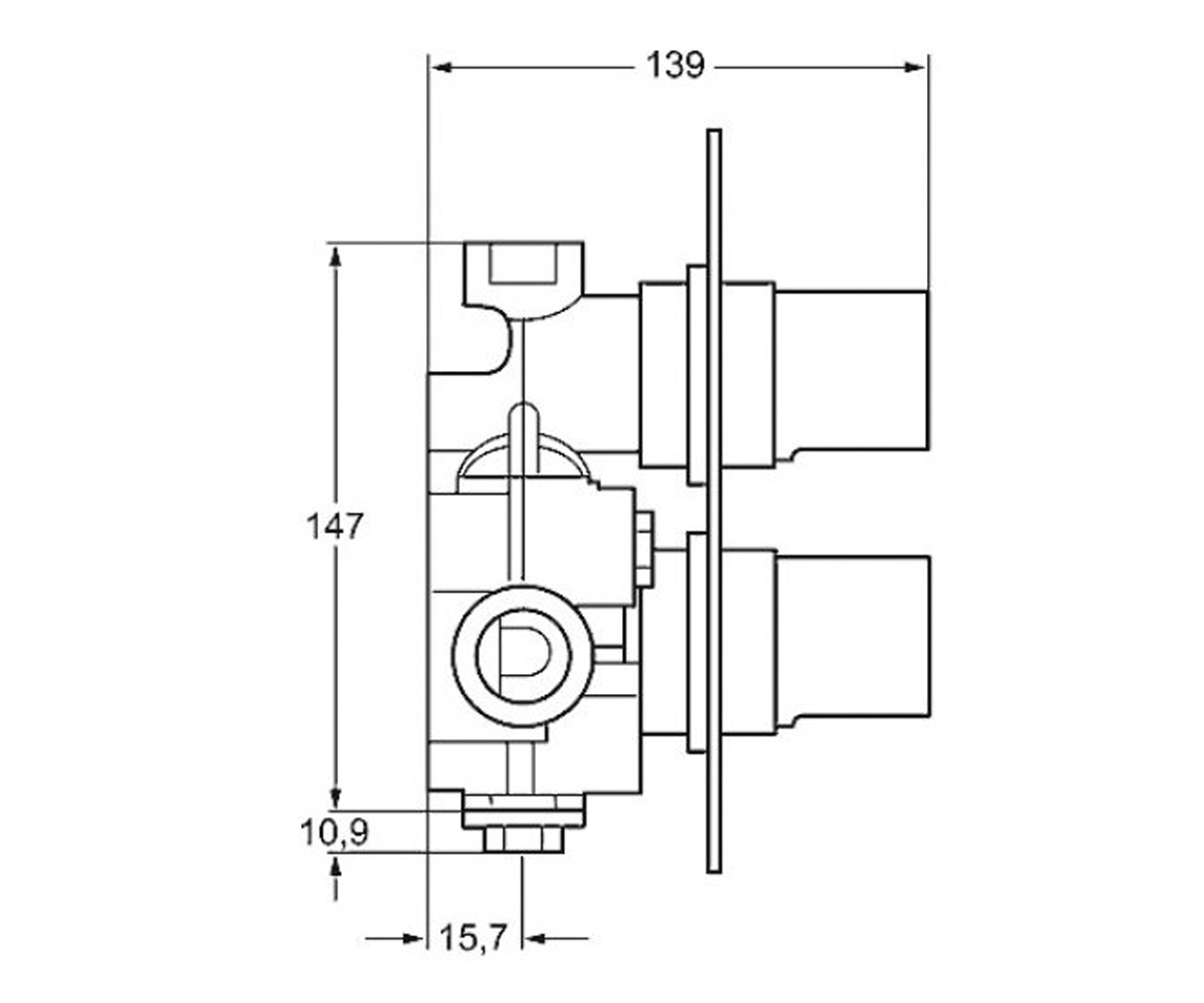 Сенсорный смеситель  THERM 8070101:Чертеж 
