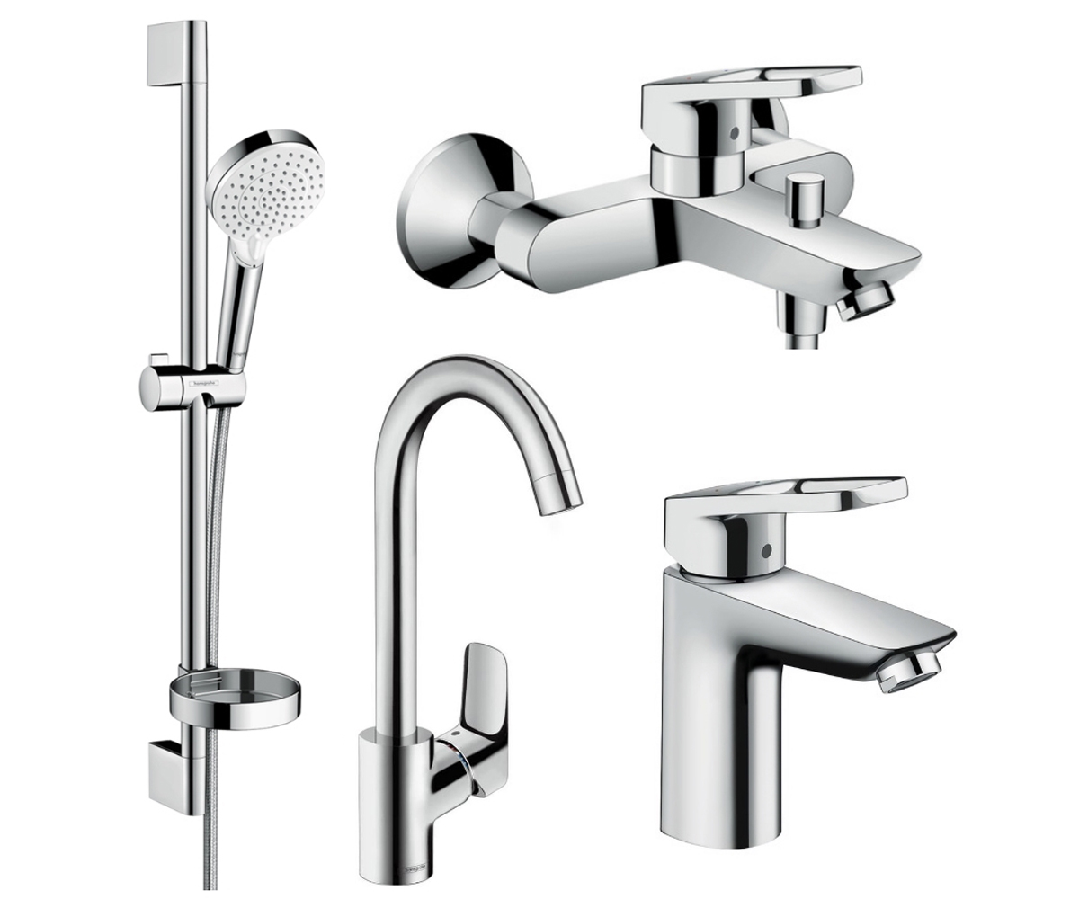 Набір змішувачів 4 в 1 HANSGROHE LOGIS LOOP 1142019 1142019