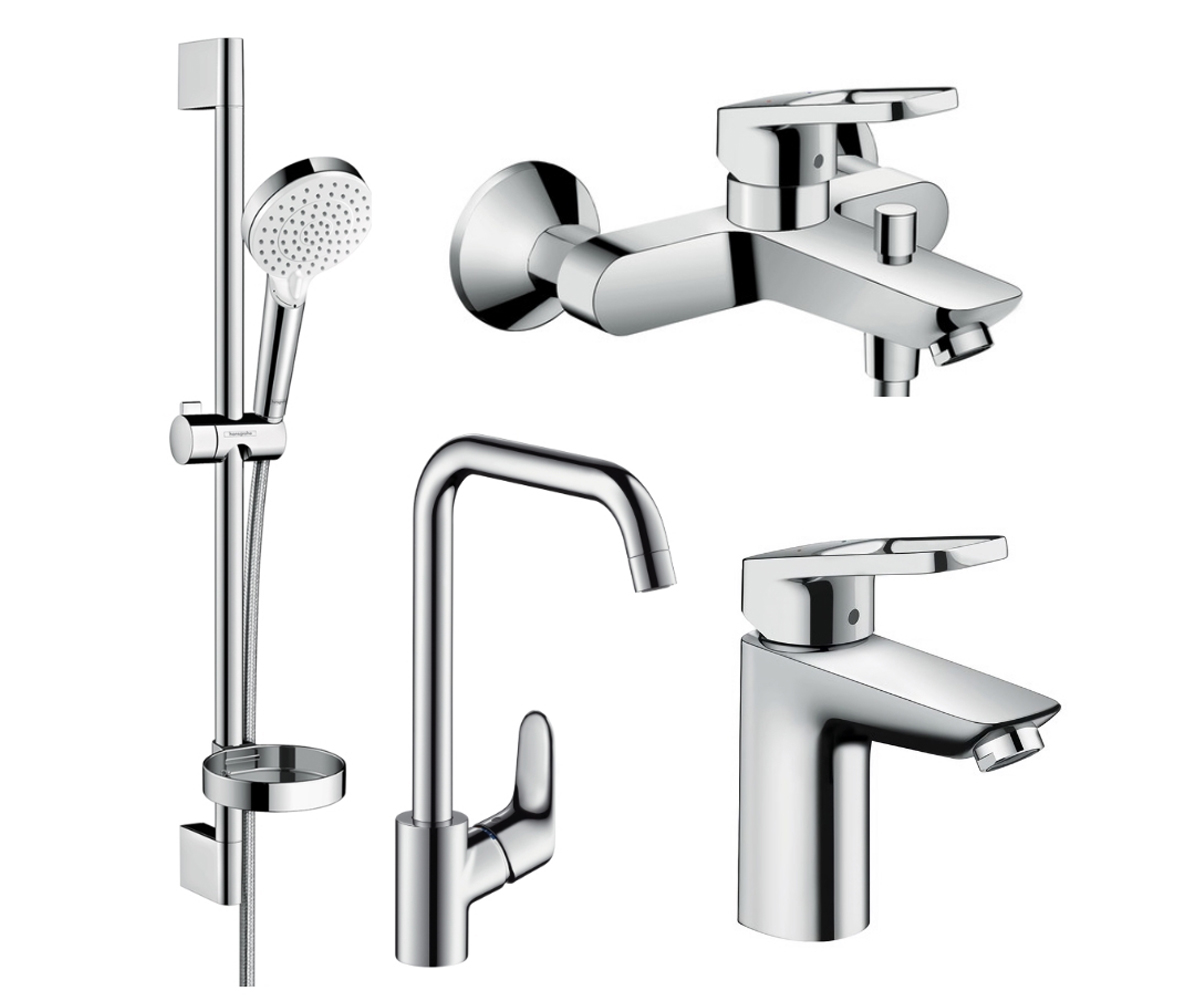 Набір змішувачів 4 в 1 HANSGROHE LOGIS LOOP 1172019 1172019