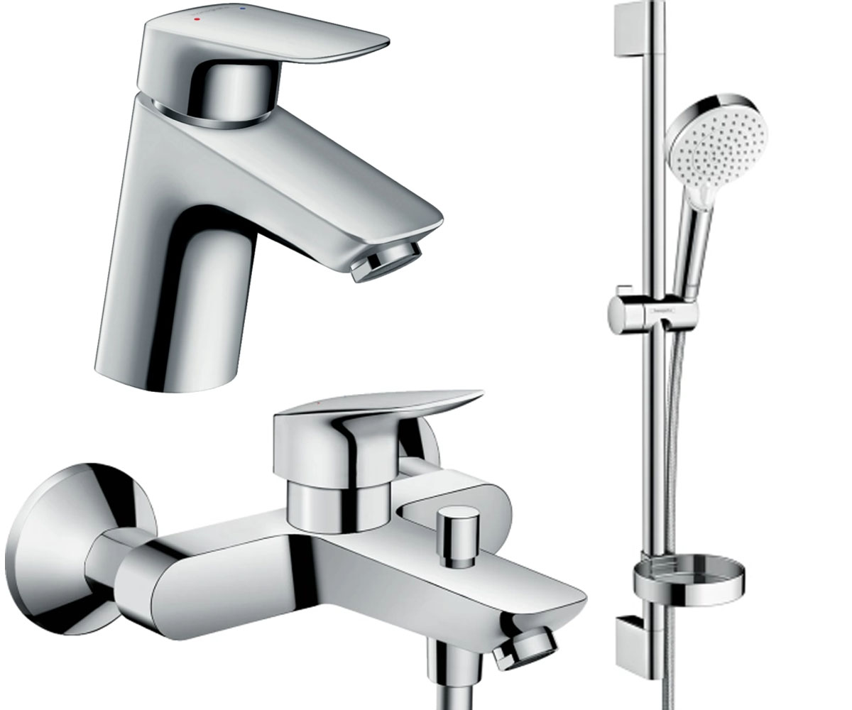 Набір змішувачів 3 в 1 HANSGROHE LOGIS 1222019 1222019