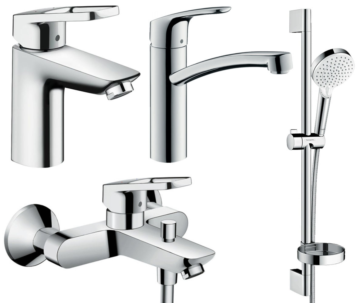 Набір змішувачів 4 в 1 HANSGROHE LOGIS LOOP 1232019 1232019