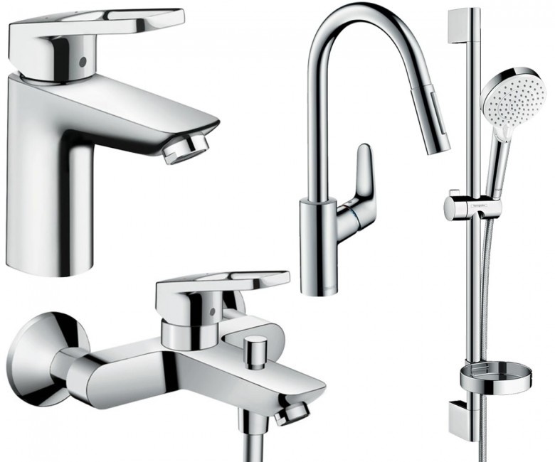 Набір змішувачів 4 в 1 HANSGROHE LOGIS LOOP 1252019 1252019