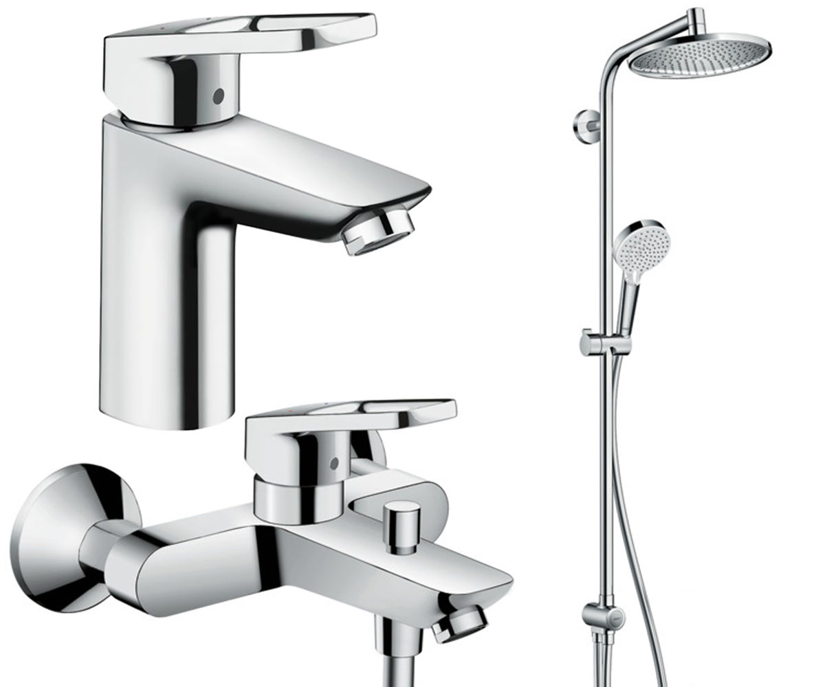 Набір змішувачів 3 в 1 HANSGROHE LOGIS LOOP 1272019 1272019