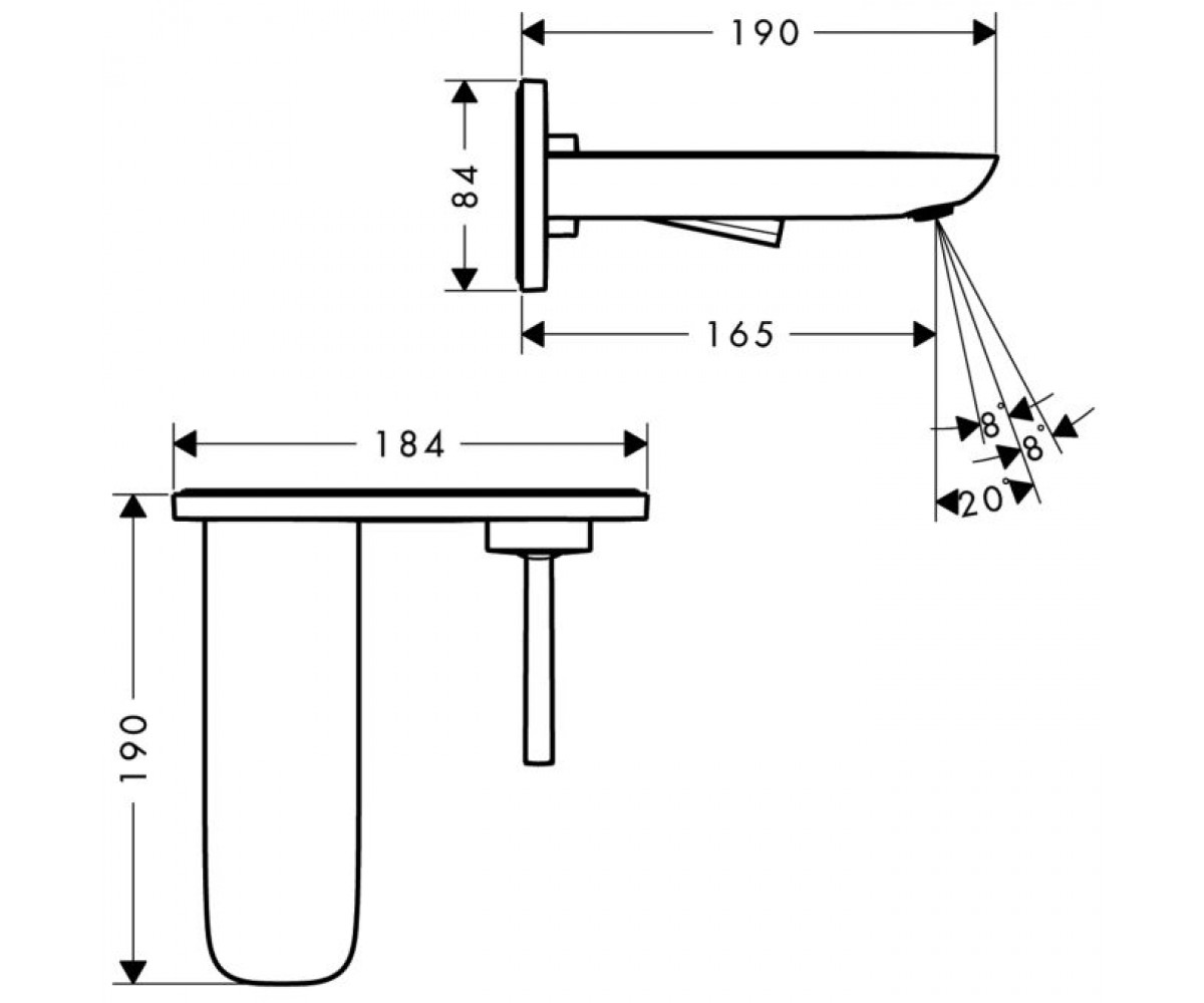 Смеситель  PURAVIDA 15084000:Чертеж 