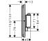 Внешняя часть смесителя  SHOWER SELECT COMFORT E 15571670:Чертеж 