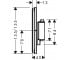 Внешняя часть смесителя  SHOWER SELECT COMFORT Q 15581000:Чертеж 