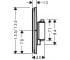 Внешняя часть смесителя  SHOWER SELECT COMFORT Q 15581670:Чертеж 