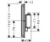 Термостат на 2 потребителя  SHOWER SELECT COMFORT Q 15583000:Чертеж 